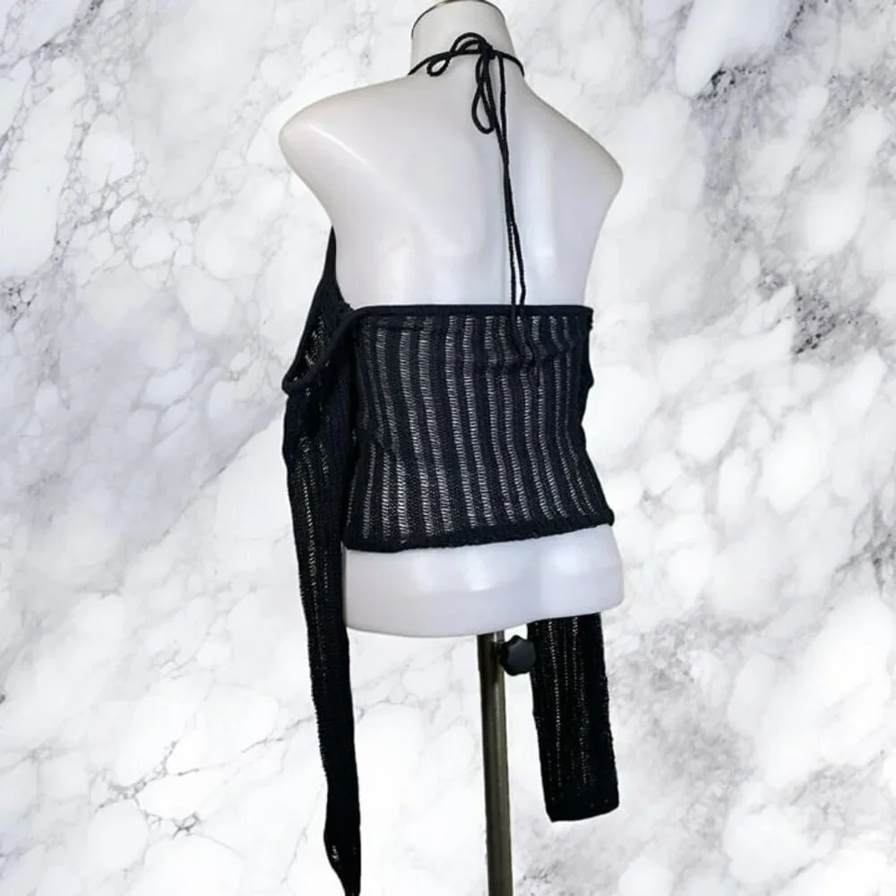NBD Adelaide Knit Top - Black